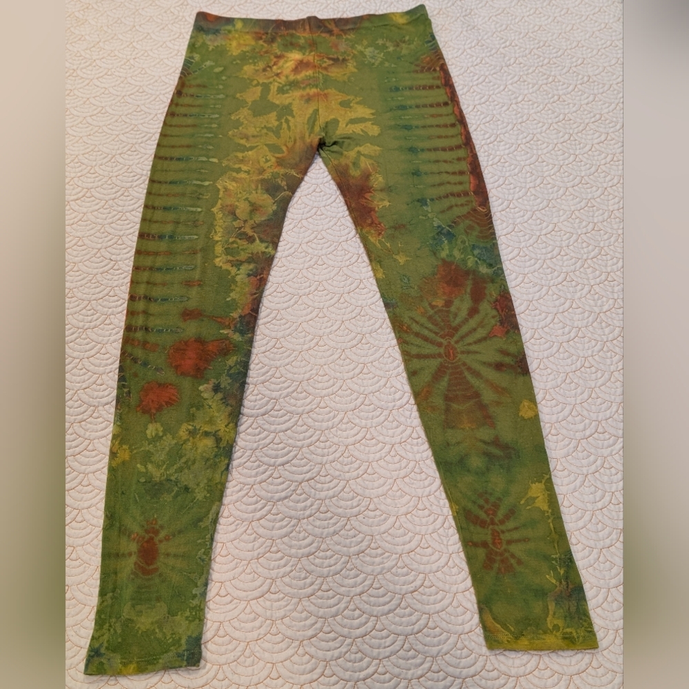 Tie-Dye Green Leggings